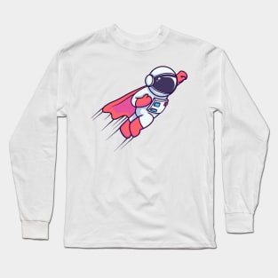 Astronaut Super Flying Long Sleeve T-Shirt